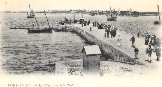 Port-Louis Le môle vers 1900