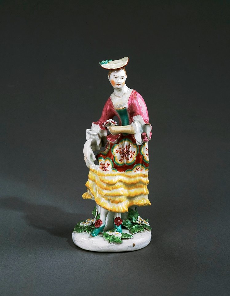 Porslin. Figurin - herdinna - Hallwylska museet - 89304