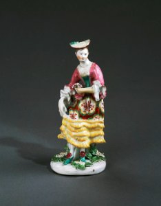 Porslin. Figurin - herdinna - Hallwylska museet - 89304