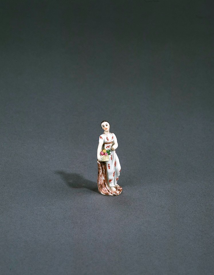 Porslin. Figurin - kvinna - Hallwylska museet - 89295