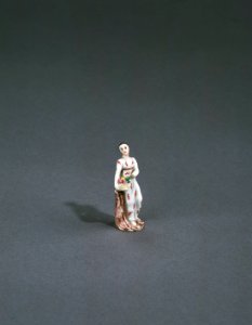 Porslin. Figurin - kvinna - Hallwylska museet - 89295