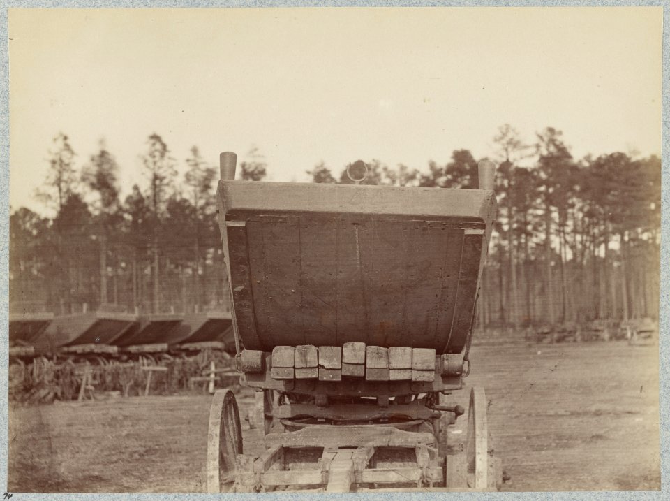 Pontoon wagon and boat, 50th New York Engineers, Rappahannock Station, Va., March, 1864 LCCN2012649812
