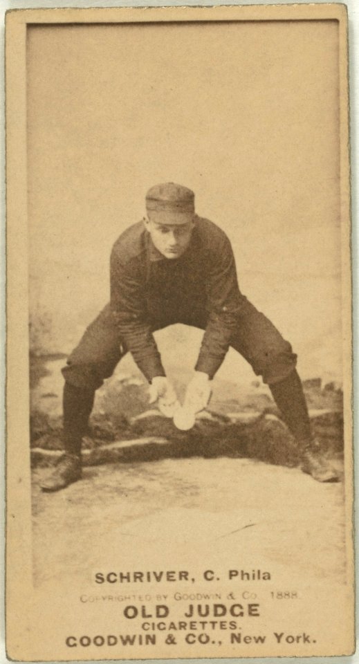 Pop Schriver, Philadelphia Quakers, baseball card portrait LCCN2007686909