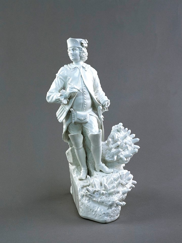 Porslin. Vit figurin - Hallwylska museet - 89223