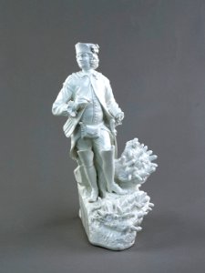 Porslin. Vit figurin - Hallwylska museet - 89223