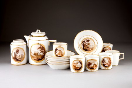 Porslinsservise gjord i Thüringen 1790-1805 - Hallwylska museet - 93884