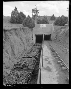 Portal of Mine. The Bear Canyon Coal Company, Bear Canyon ^6 Mine, Vallorso, Las Animas County, Colorado. - NARA - 540408