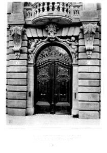 Portal vom Haus Kepplerstraße 3 in Stuttgart Architekten Bauräte Eisenlohr & Weigle, Stuttgart Tafel 6 Kick, Jahrgang II