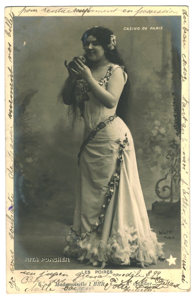 PORCHER, Rita W Étoile. Casino de Paris. 5. As Mlle. 1 Ber in Les Poires. Photo Waléry b