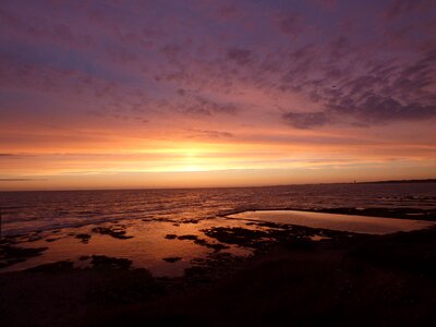 Sea rock sand photo