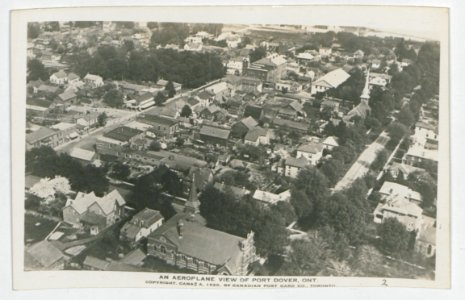 Port Dover Ontario from the Air (HS85-10-37523) original