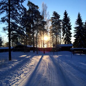 Winter shadow sweden