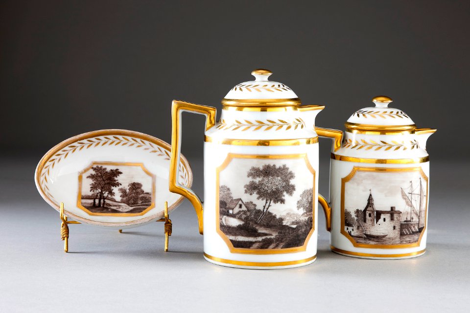 Porslin från cirka 1820-talet - Hallwylska museet - 93854