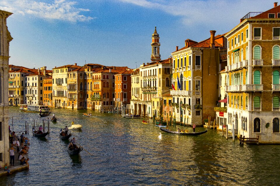 Channel old houses city