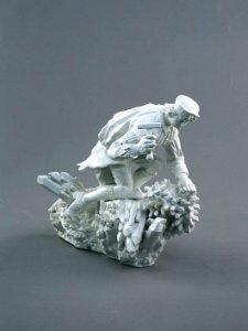Porslin. Vit figurin - Hallwylska museet - 89213