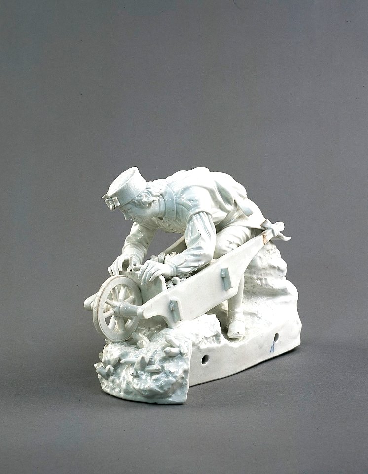 Porslin. Vit figurin - Hallwylska museet - 89225