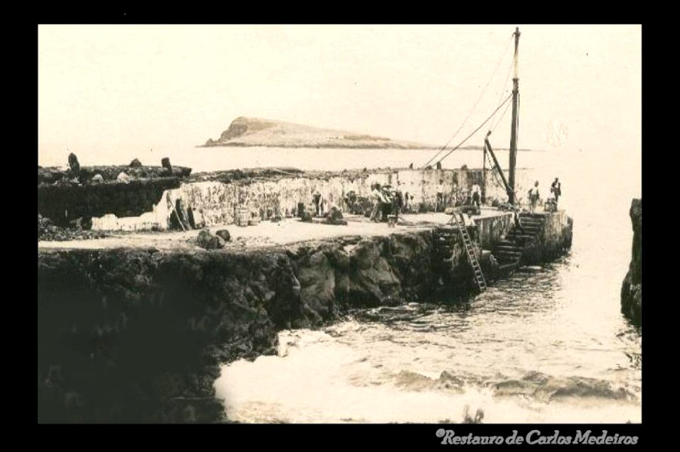 Porto de Santa Cruz da Graciosa, ilha Graciosa, Açores, Arquivo de Villa Maria, Angra do Heroísmo, Açores.