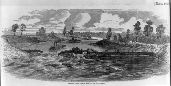 Porter's fleet passing the dam at Alexandria LCCN2003663127