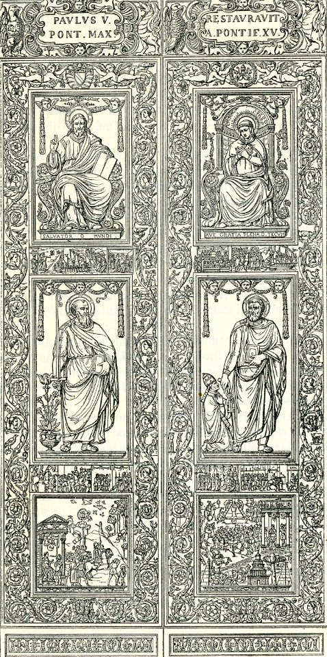 Porta di mezzo del Portico nella Basilica di San Pietro