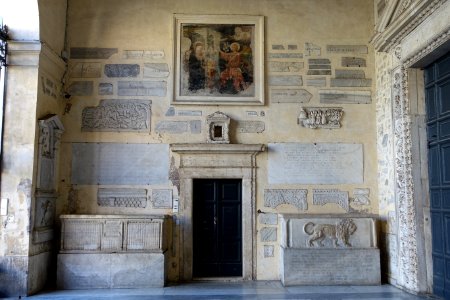 Portico - Santa Maria in Trastevere - Rome, Italy - DSC00427