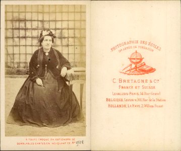Portrait d'une femme (C. Bretagne & Cie, ca 1865) photo