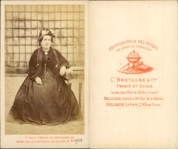 Portrait d'une femme (C. Bretagne & Cie, ca 1865)