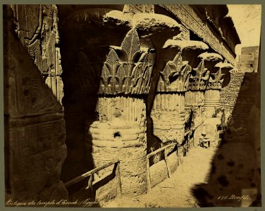 Portique du temple d'Esneh, (Égypte) - Bonfils. LCCN2004666826