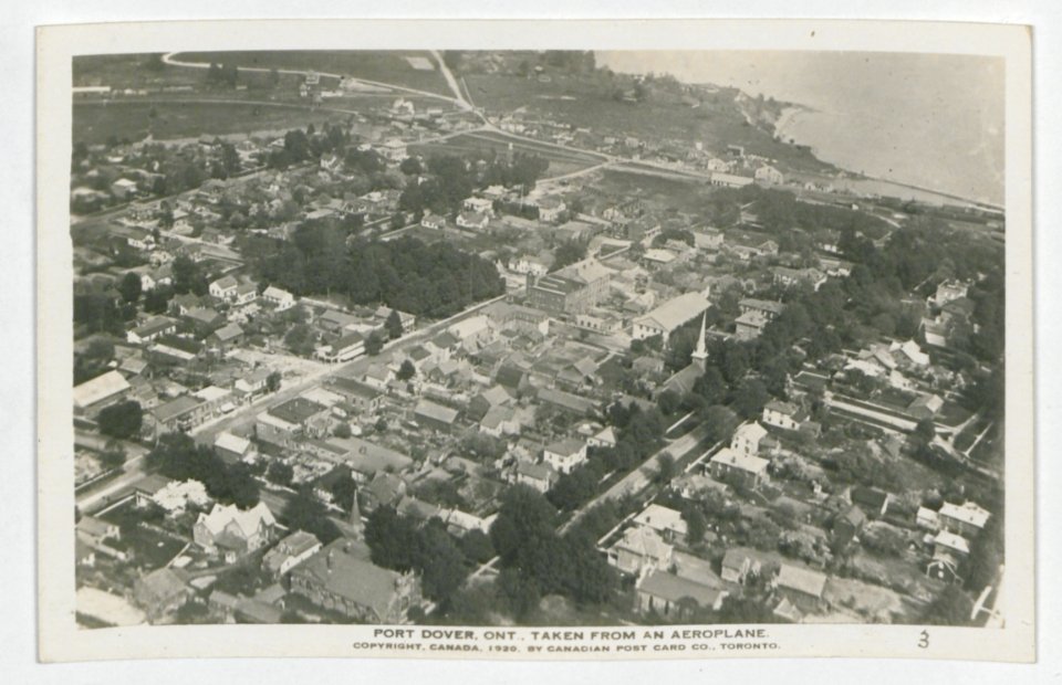 Port Dover Ontario from the Air (HS85-10-37524) original