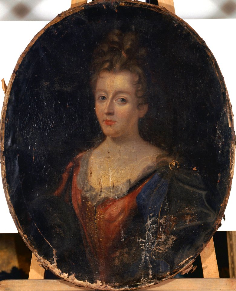 Portrait de dame - anonyme - musée d'art et d'histoire de Saint-Brieuc, DOC 227b