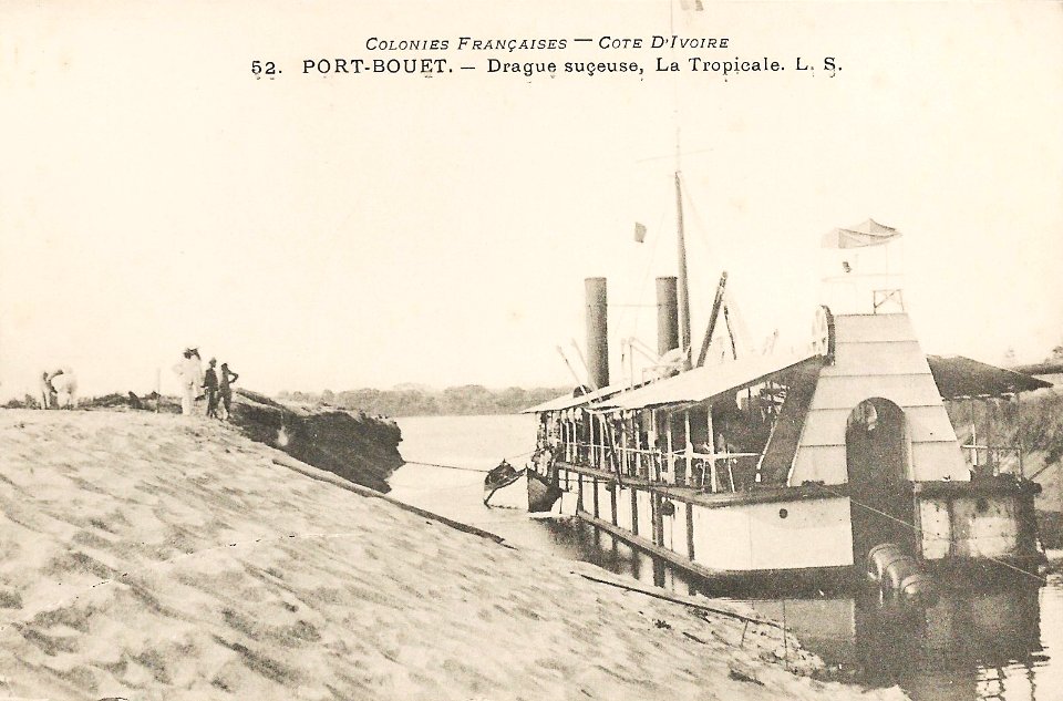 Port-Bouët-Drague suceuse. La Tropicale