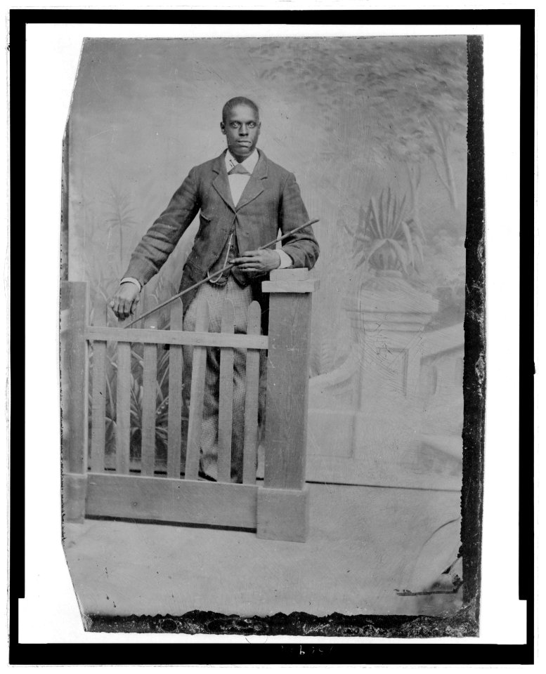 Portrait of an African American man, standing LCCN2006688046