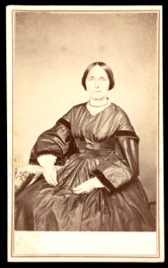 Portrait of an unidentified woman, seated, facing front) - J.G. Stacy, Dover, Me LCCN2016653199