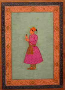 Portrait of a Mughal Courtier watercolor from India, Honolulu Museum of Art, 10674.1 photo