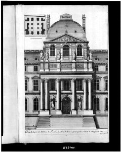 Porte de l'entrée du Chateau du Louvre faict par Le Vau (Marot) – Library of Congress