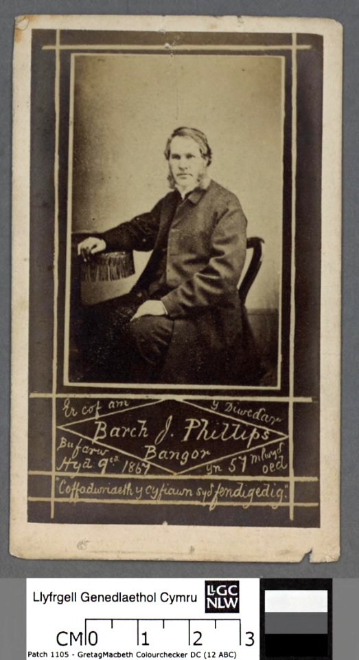 Portrait of Er cof am y diweddar Barch. J. Phillips, Bangor (4670557)