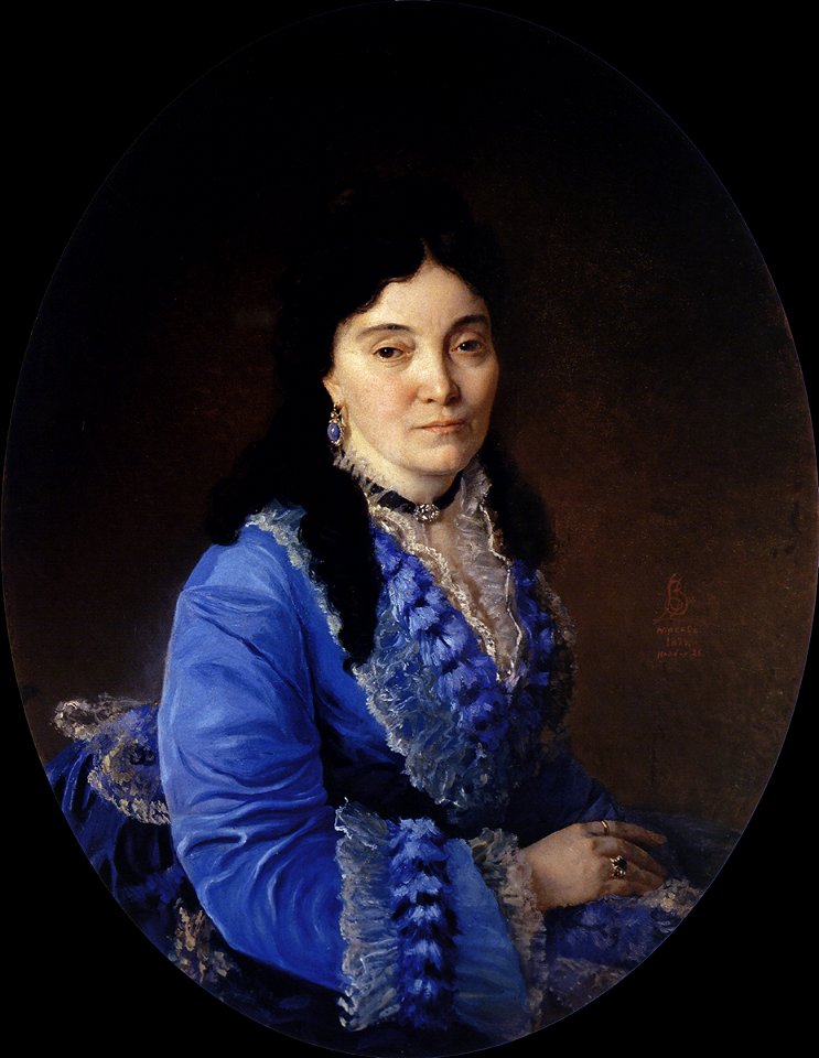 Portrait of K. F. Golyashkina by Vladimir O. Sherwood (1874)