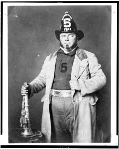 Portrait of fireman from the Perseverance Hose Company LCCN98519155