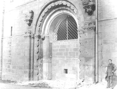 Portal der Karmelitenkirche Bamberg 1897