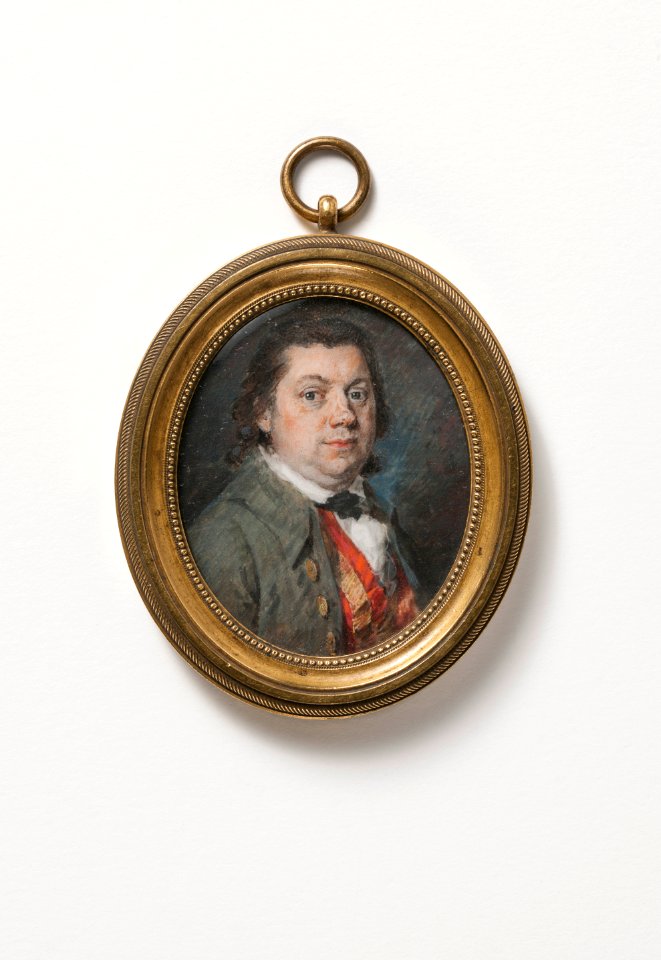 Portrait d'homme à la veste brune, ruban orangé et jaune - Nationalmuseum - 212687