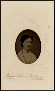 Portrait of Miss Allen, freedmen teacher LCCN2018645021