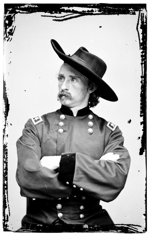 Portrait of Maj. Gen. (as of Apr. 15, 1865) George A. Custer, officer of the Federal Army LOC cwpb.05341
