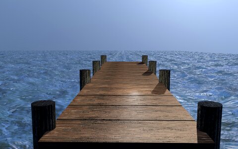 Bridge boardwalk atmosphere photo