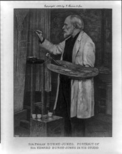 Portrait of Sir Edward Burne-Jones in his studio LCCN2002713299