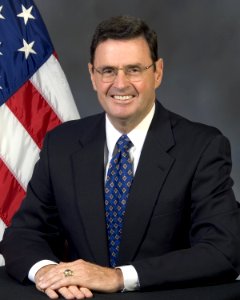 Portrait of US Navy Rear Admiral (upper half) (Ret.) Paul E. Tobin