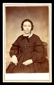 Portrait of an unidentified woman, seated, facing front) - James G. Stacy, Foxcroft, Maine LCCN2016653198 photo