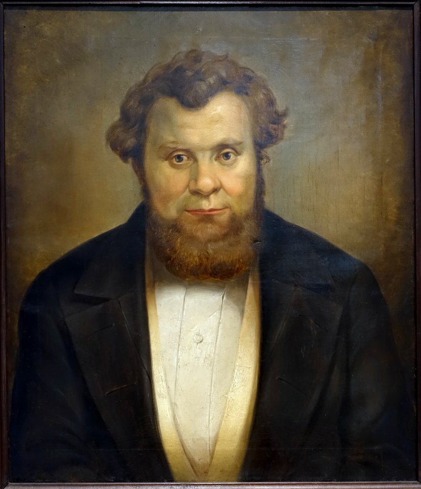 Portrait of the Deputy Robert Blum, artist unknown, 1800s, oil on canvas - Germanisches Nationalmuseum - Nuremberg, Germany - DSC03510