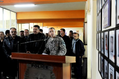Portrait wall unveiled at Kirkuk Provincial Police Headquarters DVIDS230611