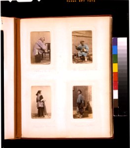 Portraits of a Chinese woman from Canton, a man mending a pot, a woman from Foochau, and a soldier LCCN2011660102