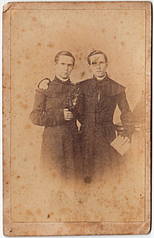 Portrait of Chodyński brothers by Karol Beyer