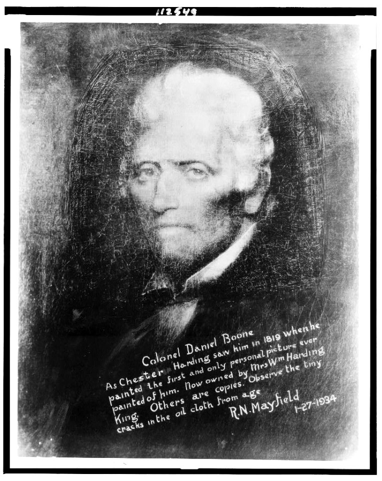 Portrait of Daniel Boone by Chester Harding 1819